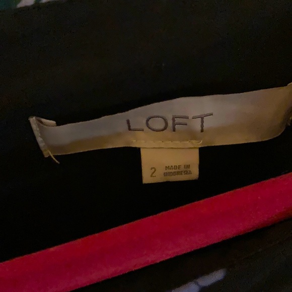 Loft Black Floral Dress (2) - Picture 2 of 2